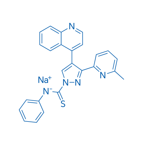 3-(6-Methylpyridin-2-yl)-N-phenyl-4-(quinolin-4-yl)-1H-pyrazole-1-carbothioamide, Sodium salt