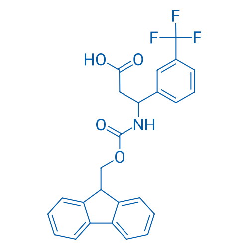 3-((((9H-Fluoren-9-yl)methoxy)carbonyl)amino)-3-(3-(trifluoromethyl)phenyl)propanoic acid