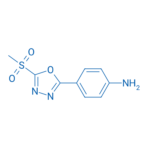 4-(5-(Methylsulfonyl)-1,3,4-oxadiazol-2-yl)aniline