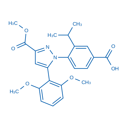 4-(5-(2,6-Dimethoxyphenyl)-3-(methoxycarbonyl)-1H-pyrazol-1-yl)-3-isopropylbenzoic acid
