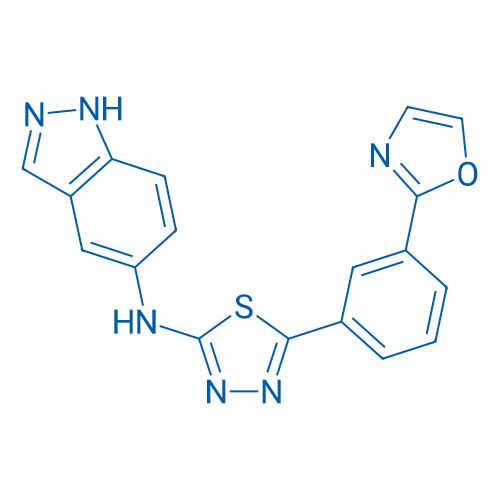 N-(1H-Indazol-5-yl)-5-(3-(oxazol-2-yl)phenyl)-1,3,4-thiadiazol-2-amine