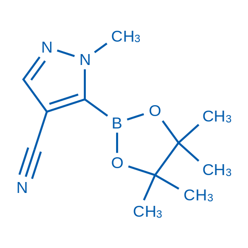 1-Methyl-5-(4,4,5,5-tetramethyl-1,3,2-dioxaborolan-2-yl)-1H-pyrazole-4-carbonitrile