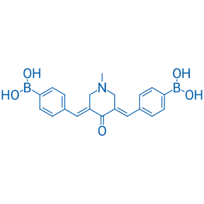 (((1-Methyl-4-oxopiperidine-3,5-diylidene)bis(methaneylylidene))bis(4,1-phenylene))diboronic acid