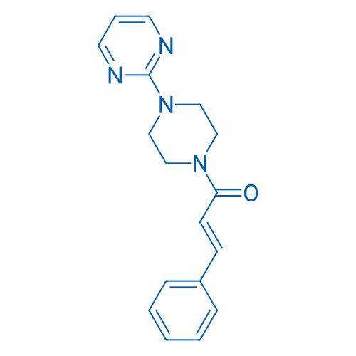 (E)-3-Phenyl-1-(4-(pyrimidin-2-yl)piperazin-1-yl)prop-2-en-1-one