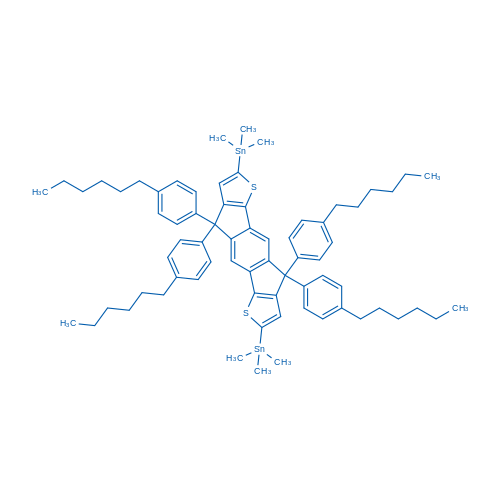 (4,4,9,9-Tetrakis(4-hexylphenyl)-4,9-dihydro-s-indaceno[1,2-b:5,6-b']dithiophene-2,7-diyl)bis(trimethylstannane)