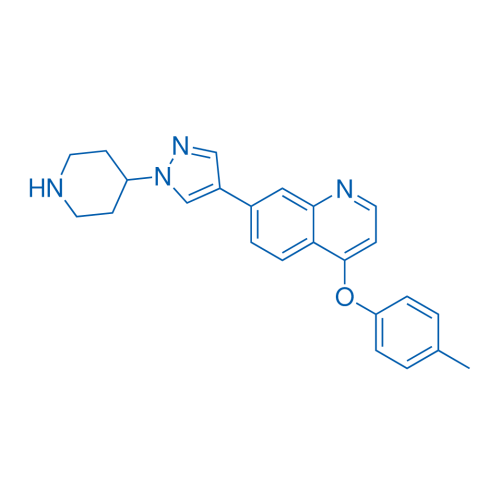 7-(1-(Piperidin-4-yl)-1H-pyrazol-4-yl)-4-(p-tolyloxy)quinoline