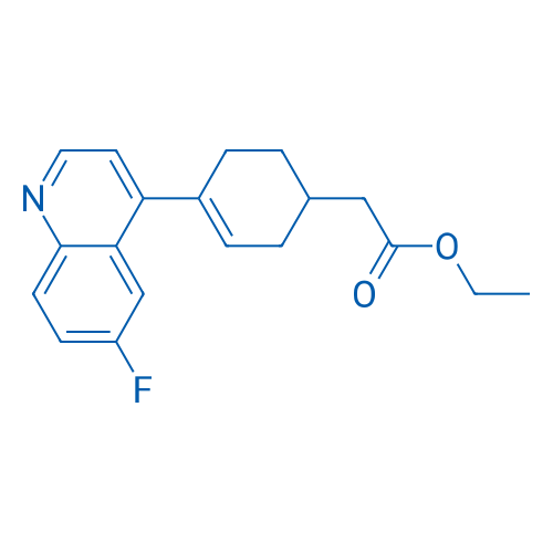 Ethyl 2-(4-(6-fluoroquinolin-4-yl)cyclohex-3-en-1-yl)acetate