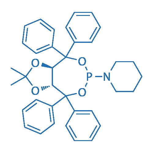 1-((3aR,8aR)-2,2-Dimethyl-4,4,8,8-tetraphenyltetrahydro-[1,3]dioxolo[4,5-e][1,3,2]dioxaphosphepin-6-yl)piperidine