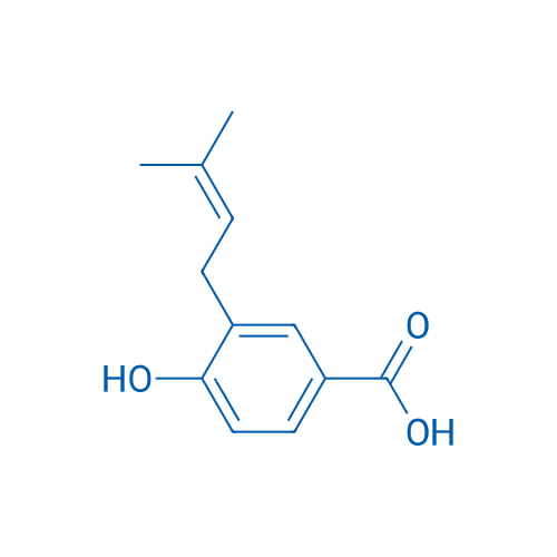 4-Hydroxy-3-(3-methylbut-2-en-1-yl)benzoic acid