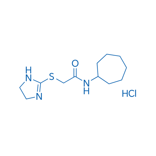 N-Cycloheptyl-2-(4,5-dihydro-1H-imidazol-2-ylsulfanyl)acetamide hydrochloride